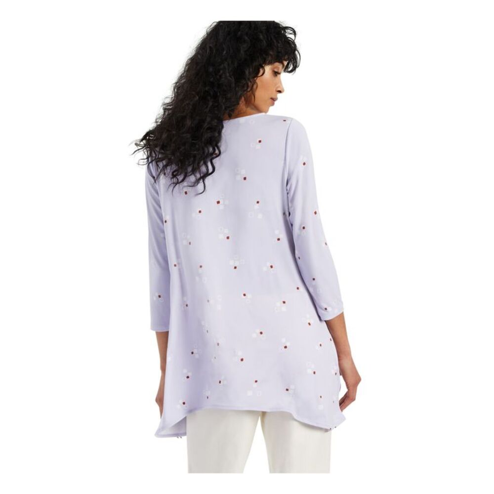 ALFANI Womens 3/4 Sleeve Boat Neck Top - Picture 2 of 4